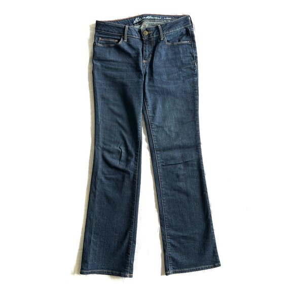 Eddie Bauer Curvy Bootcut Denim Jeans Womens, dark wash, size 2 petite - Picture 3 of 10